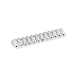 Barrette de Connexion - FIXPOINT - 12 Pcs - Transparent - Blanc - Plastique - Pack de 12