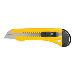 Fixpoint 77105 couteau à lame rétractable Noir, Jaune