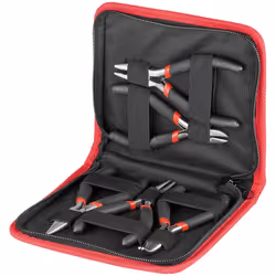 Goobay 77115, Ensemble de pinces, Noir, Rouge