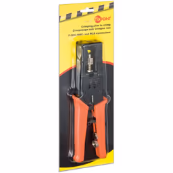 Fixpoint 77268 Pince à sertir Noir, Orange