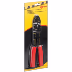 Fixpoint 77289 Pince à sertir Lineman's Noir, Rouge