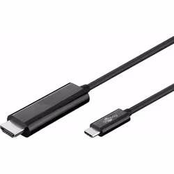 Goobay 77528, 1,8 m, USB Type-C, HDMI, Mâle, Mâle, USB