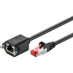 Goobay 77556 câble de réseau Noir 1 m Cat6 F/UTP (FTP)