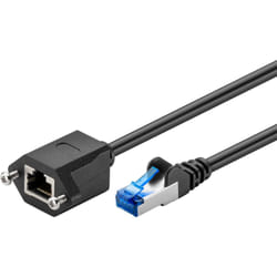 Goobay 77578 câble de réseau Noir 2 m Cat6a S/FTP (S-STP)
