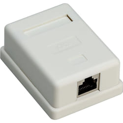 Goobay 77634 boitier de prise de courant RJ-45 Blanc