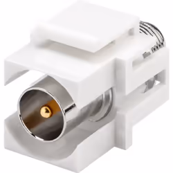 Goobay 79938, Plat, Blanc, Coaxial, Connecteur F, Femelle, Femelle