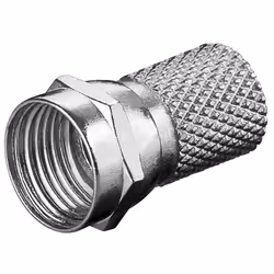 Goobay 88623, F-plug, Métallique, 7 mm, 18 mm