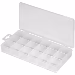 Goobay 90149, Boîte pour petites pièces, Transparent, 105 mm, 210 mm, 30 mm