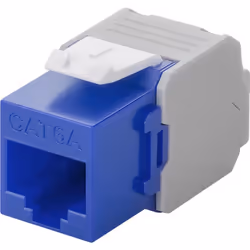 Goobay 90688, Plat, Bleu, RJ-45, LSA, Femelle, 22/26