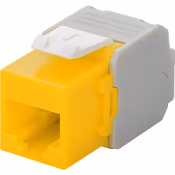 Goobay 90691, Plat, Jaune, RJ-45, LSA, Femelle, 22/26
