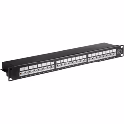 Goobay 90854, RJ45, Cat6a, U/FTP (STP), 22/26, Noir, Montage de rack