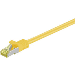 Goobay RJ-45 CAT7 1m câble de réseau Jaune S/FTP (S-STP)
