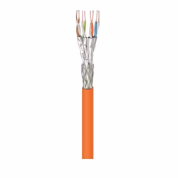 Goobay 91888 câble de réseau Orange 100 m Cat7a S/FTP (S-STP)