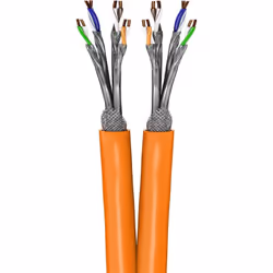 Goobay 91891 câble de réseau Orange 100 m Cat7a S/FTP (S-STP)