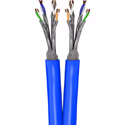 Goobay 91896 câble de réseau Bleu 100 m Cat7a+ S/FTP (S-STP)