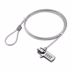 Goobay 93038, 1,5 m, Verrouillage à combinaison, Acier, Gris