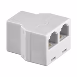 Goobay RJ-11 Adapter, RJ-11, 2x RJ-11, Blanc