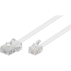 Goobay 93059 câble de téléphone 10 m Blanc