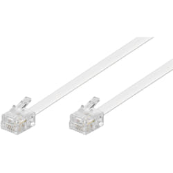 Goobay 93065 câble de téléphone 15 m Blanc