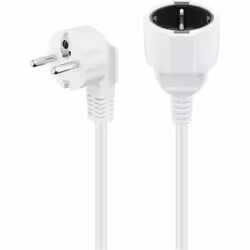 Goobay 93087, 3 m, Prise d'alimentation type F, Prise d'alimentation type F, H05VV-F3G, 250 V