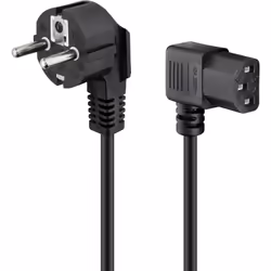 Goobay 93119, 5 m, Prise d'alimentation type F, IEC C13, H05VV-F3G, 250 V