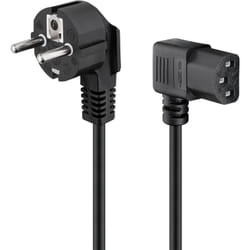 Goobay 93119 câble électrique Noir 5 m Prise d'alimentation type F IEC C13