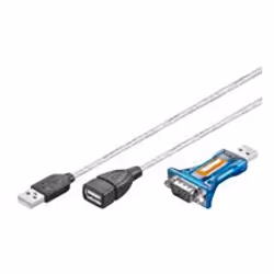 Goobay 93128, USB Type-A, DB-9