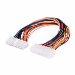 Goobay Power extension cable, 0.3m, 0,3 m, Mâle, Femelle, Multicolore