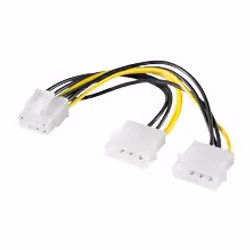 Goobay CAK S-15 2x 5.25 > 8 pin PCI-Expr, Mâle, Femelle, Multicolore