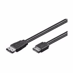 Goobay CAK SATA/eSATA 300-050 0.5m, 0,5 m, Mâle/Mâle, Noir