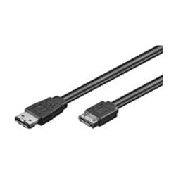 Goobay CAK SATA/eSATA 300-050 0.5m câble SATA 0,5 m Noir