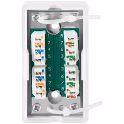 Goobay 93254 boîte de jonction réseau Cat5e Argent