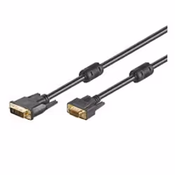 Goobay MMK 632-1000 G 10m DVI-I/VGA, 10 m, DVI-I, VGA (D-Sub), Noir, Mâle/Mâle