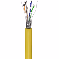 Goobay 93266 câble de réseau Jaune 100 m Cat5e F/UTP (FTP)