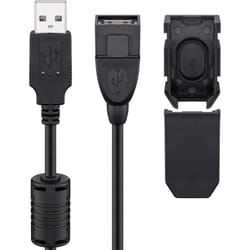 Goobay 93284 câble USB 2 m USB 2.0 USB A Noir