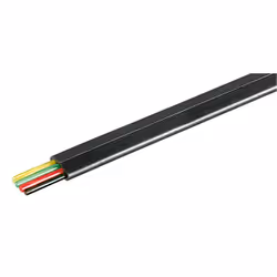 Goobay 93304, 100 m, Noir, Plat, Polyvinyl chloride (PVC), 1 pièce(s), Rouleau