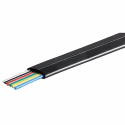 Goobay 93306, 100 m, Noir, Plat, Polyvinyl chloride (PVC), 1 pièce(s), Rouleau