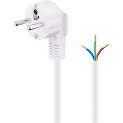 Goobay 93312, 3 m, Prise d'alimentation type F, H05VV-F3G, 250 V