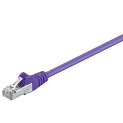 Goobay 93512 câble de réseau Violet 0,5 m Cat5e SF/UTP (S-FTP)