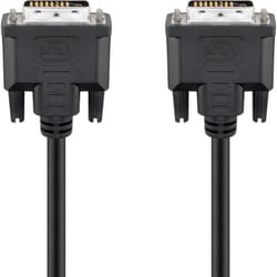 Goobay 93573 câble DVI 1,8 m DVI-D Noir