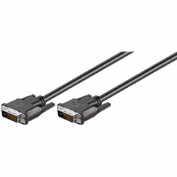 Goobay 93573 câble DVI 1,8 m DVI-D Noir