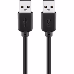 Goobay 93594, 3 m, USB A, USB A, USB 2.0, 480 Mbit/s, Noir