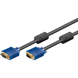 Goobay 93614 câble VGA 3 m VGA (D-Sub) Noir, Bleu