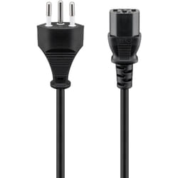 Goobay 93617 câble électrique Noir 2 m SEV 1011 IEC C13
