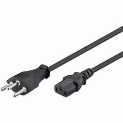 Goobay 93617 câble électrique Noir 2 m SEV 1011 IEC C13