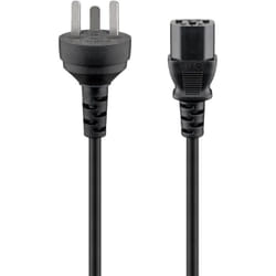 Goobay 93618 câble électrique Noir 2 m IEC C13