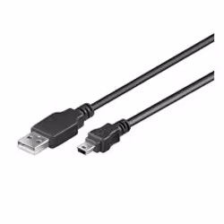 Goobay 93623, 1,5 m, USB A, Micro-USB B, Noir