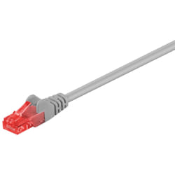 Goobay 93669 câble de réseau Gris 1 m Cat6 U/UTP (UTP)