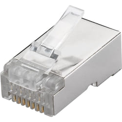 Goobay 93829 connecteur de fils RJ45 Argent