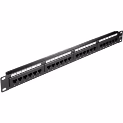 Goobay 93865, RJ-45, Cat5e, U/UTP (UTP), 22/26, Noir, Montage de rack